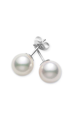 Mikimoto Akoya Stud Earrings 18K White Gold 7.5mm AA - PES753W