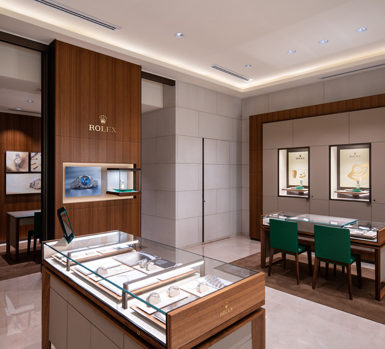 The Rolex showroom at GemOro