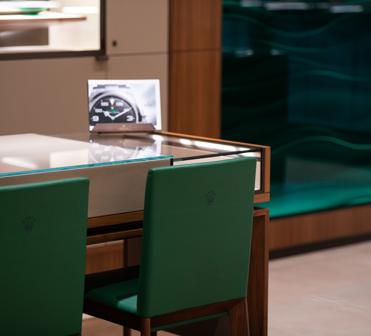 The Rolex showroom at GemOro