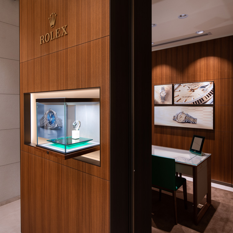 The Rolex showroom at GemOro